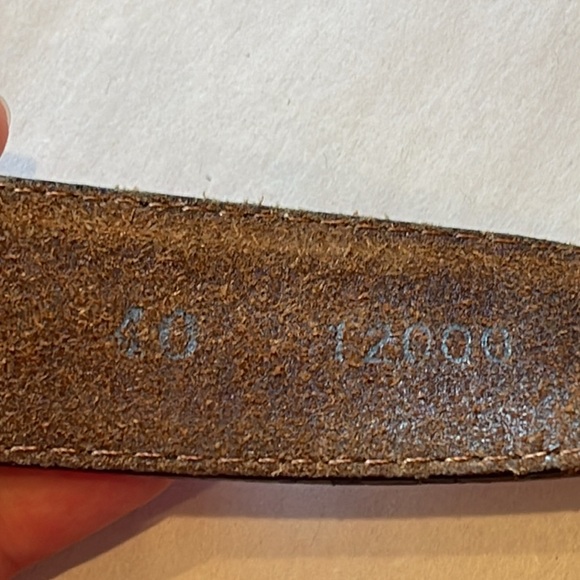 Onyx by Brighton Men’s Leather Belt – Golf Theme, 46” Long, Genuine Leather - Picture 4 of 6